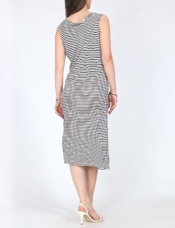 Rochie medie Zara, alb/albastru