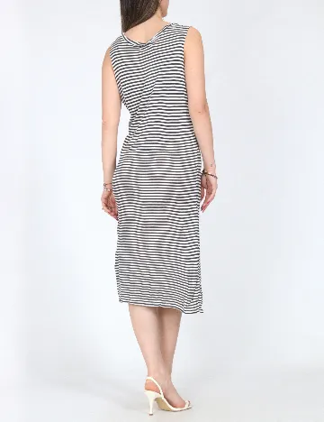 Rochie medie Zara, alb/albastru