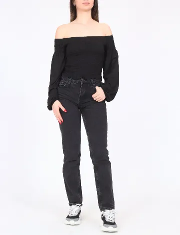 Top Bershka, negru