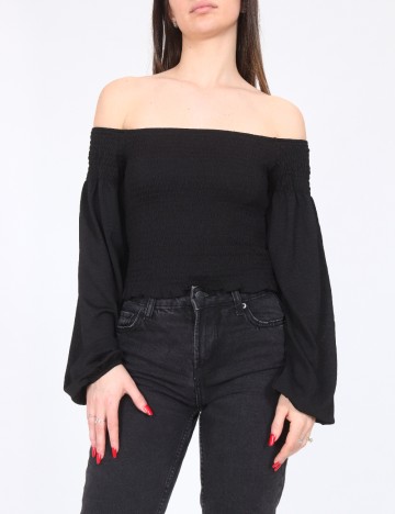 Top Bershka, negru