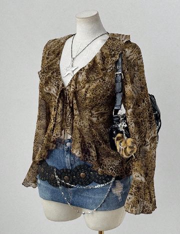 Bluza SHEIN CURVE, animal print