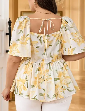 Bluza SHEIN CURVE, alb