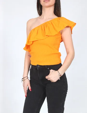 Top Zara, portocaliu
