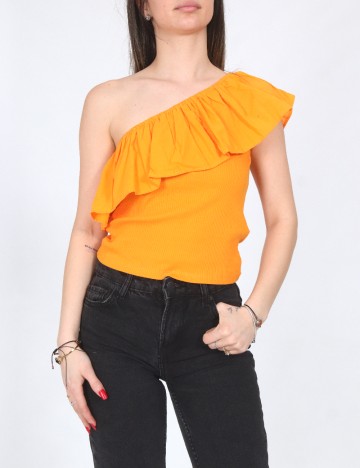 Top Zara, portocaliu