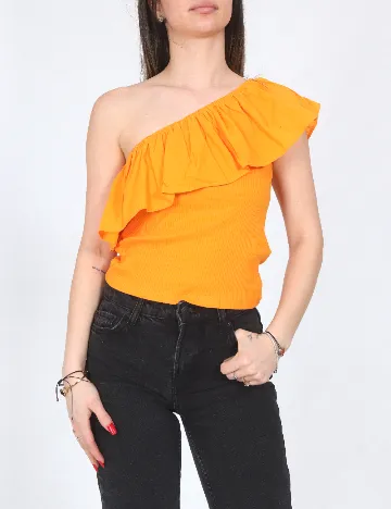 Top Zara, portocaliu