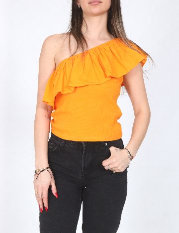 Top Zara, portocaliu