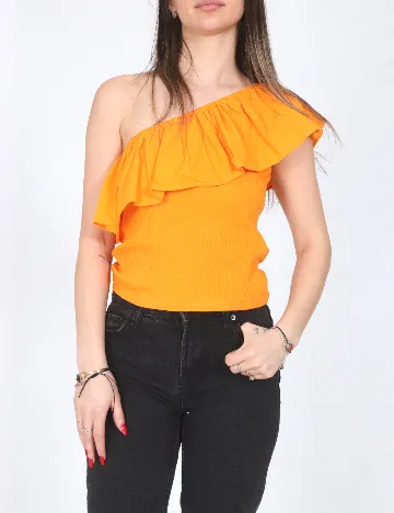 Top Zara, portocaliu
