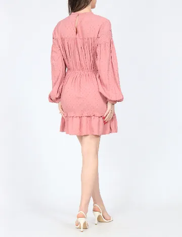 Rochie scurta Zara, roz pudra