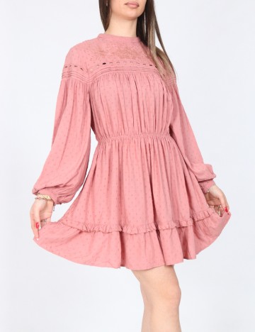 Rochie scurta Zara, roz pudra