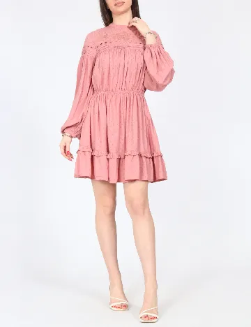 Rochie scurta Zara, roz pudra