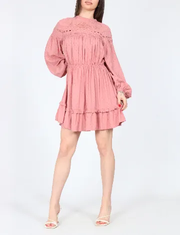 Rochie scurta Zara, roz pudra