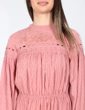 Rochie scurta Zara, roz pudra