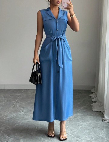 Rochie lunga SHEIN, albastru