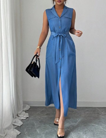 Rochie lunga SHEIN, albastru