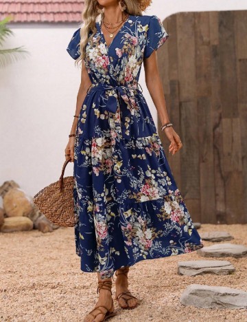 Rochie medie SHEIN, albastru