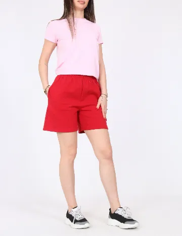 Pantaloni scurti Zara, rosu
