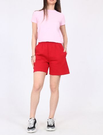 Pantaloni scurti Zara, rosu