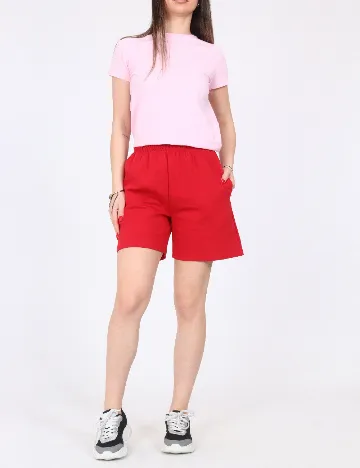 Pantaloni scurti Zara, rosu