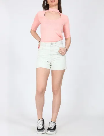 Pantaloni scurti Zara, albastru deschis