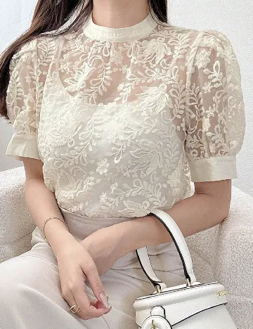 Bluza Friful, crem