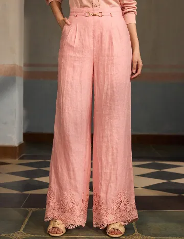 Pantaloni SHEIN, roz