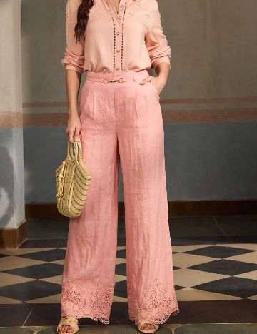 Pantaloni SHEIN, roz