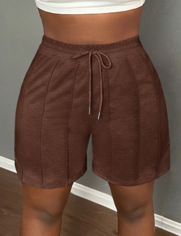 Pantaloni scurti SHEIN, maro