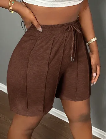 Pantaloni scurti SHEIN, maro