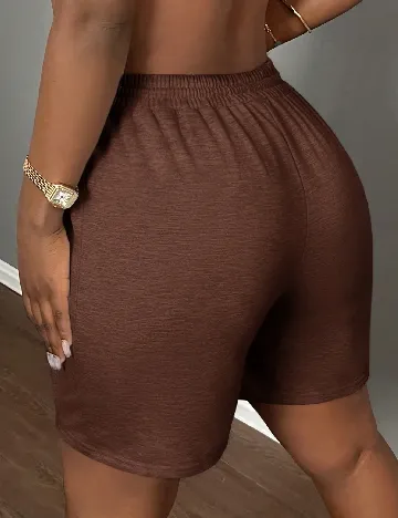 Pantaloni scurti SHEIN, maro
