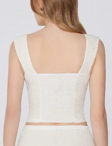 Top Tezenis, alb
