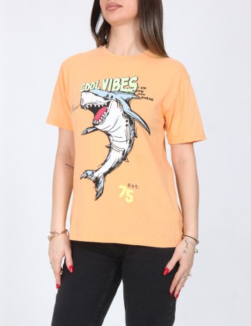 Tricou Zara, portocaliu