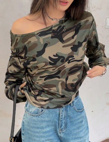 Bluza SHEIN, army