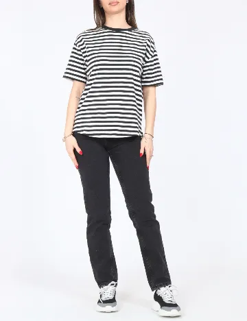 Tricou Zara, alb/negru