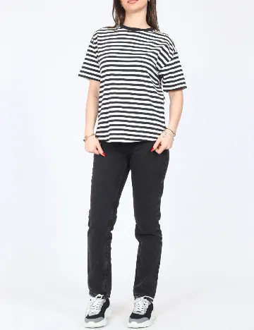 Tricou Zara, alb/negru