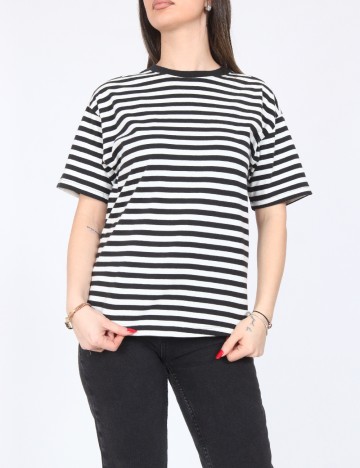 Tricou Zara, alb/negru