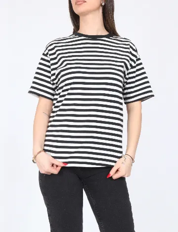 Tricou Zara, alb/negru