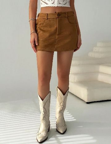 Fusta pantalon SHEIN, maro