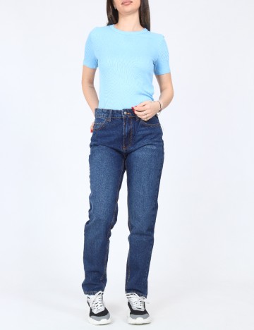 Blugi Bershka, albastru