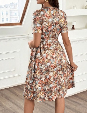 Rochie scurta SHEIN Maternity, floral print