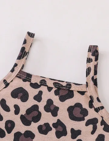 Salopeta Shein Kids, animal print