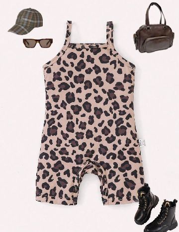 Salopeta Shein Kids, animal print