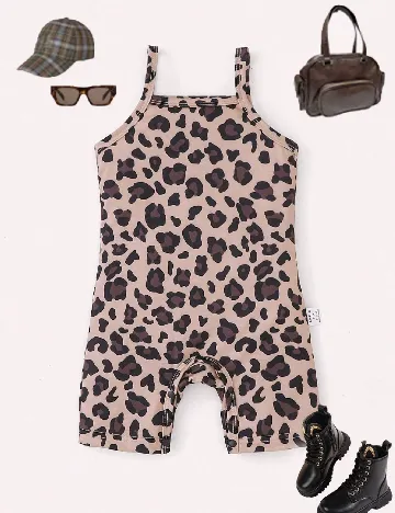 Salopeta Shein Kids, animal print