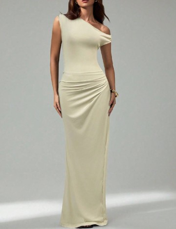 Rochie lunga SHEIN, crem