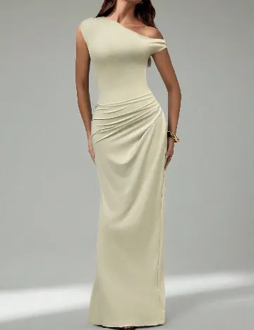 Rochie lunga SHEIN, crem