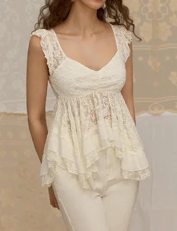 Bluza SHEIN, ecru