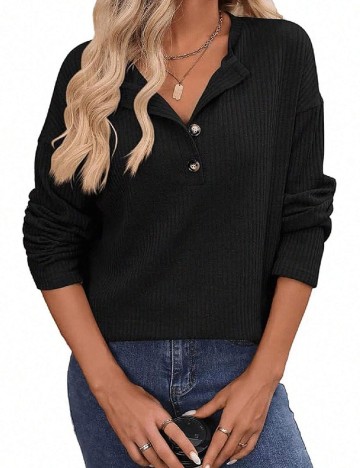 Bluza SHEIN CURVE, negru