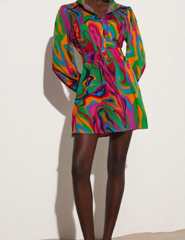 Rochie scurta SHEIN, mix culori