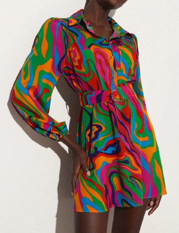 Rochie scurta SHEIN, mix culori