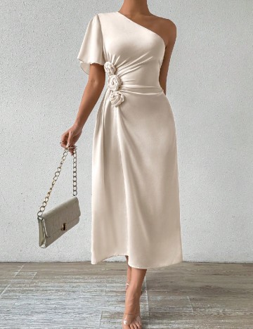 Rochie lunga SHEIN, crem