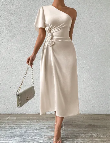 Rochie lunga SHEIN, crem